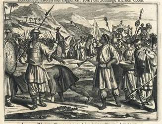 Ankunft von Vasco da Gama beim Samoryn von Calicut